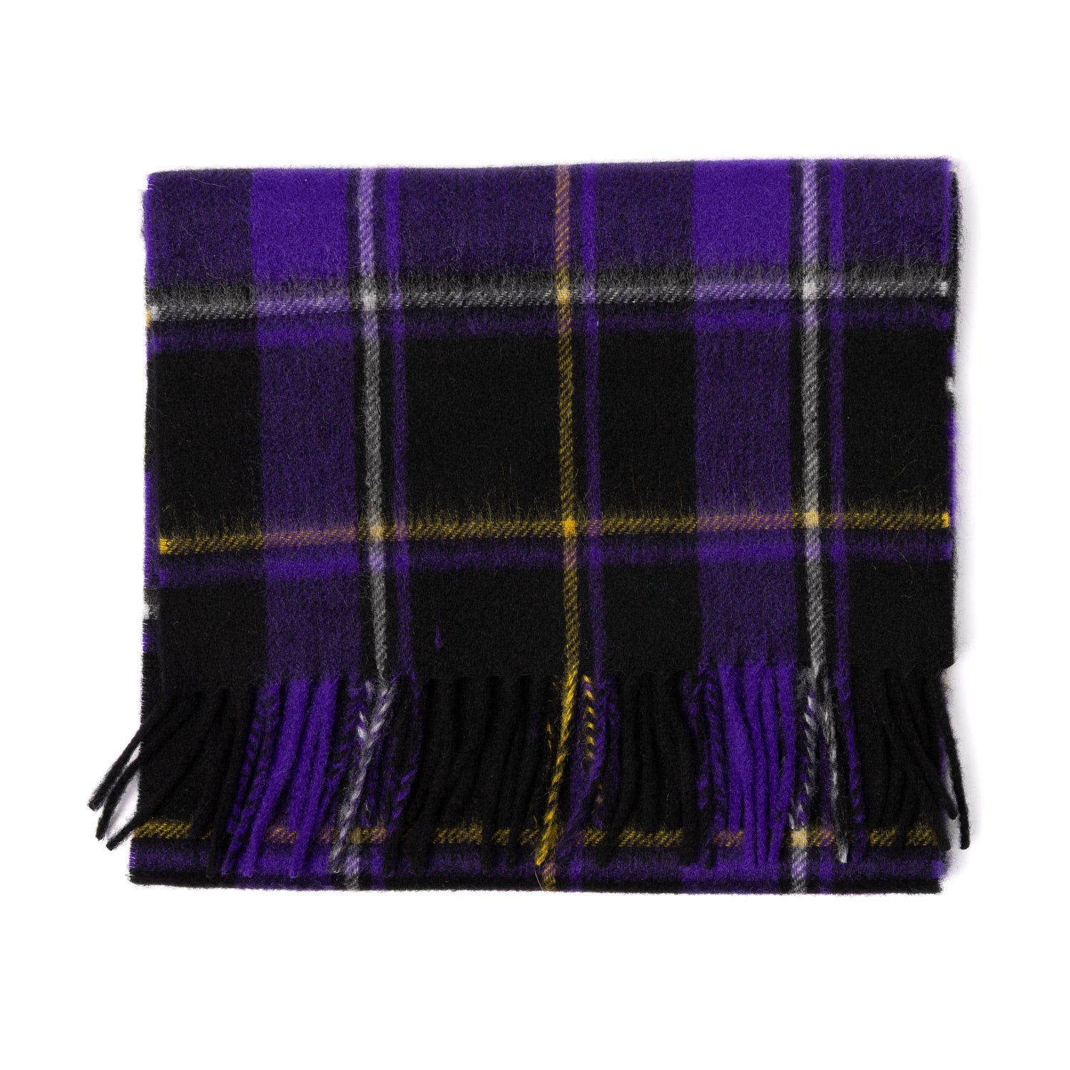 MJ Exclusive: Plaid Scarf "Lilac Tartan" made from Scottish Cashmere